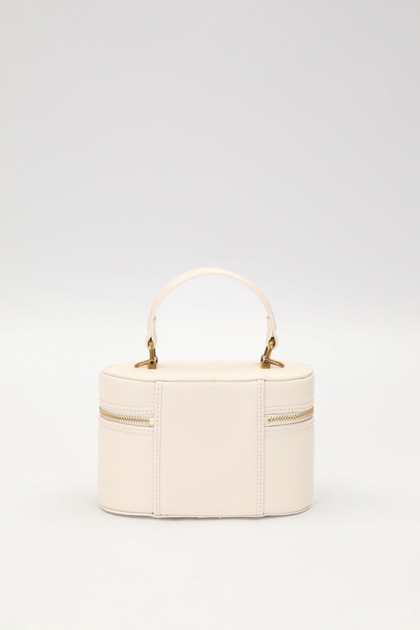 LevidorKrem Silindir Model El Çantası