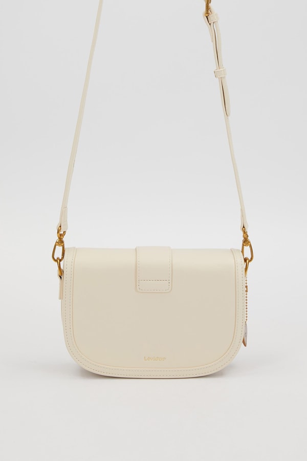 LevidorKREM Zımba Detay Omuz Çantası