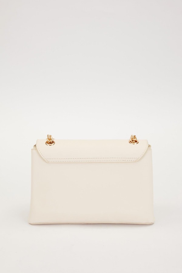 LevidorKrem Zincir Askı Omuz Çantası