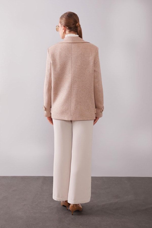 LevidorKruvaze Kenar Şeritli Kaşmir Ceket