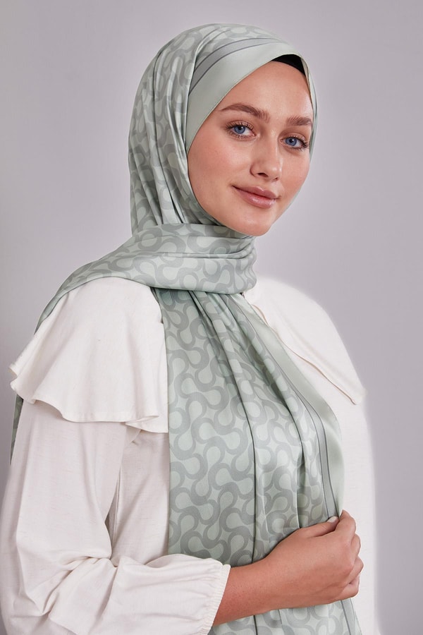 LevidorKüf Yeşili S Desen Angel Şal