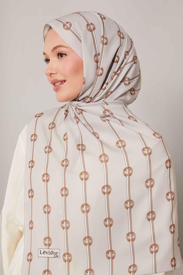 LevidorKum Çizgili Halka Desen Club Şal