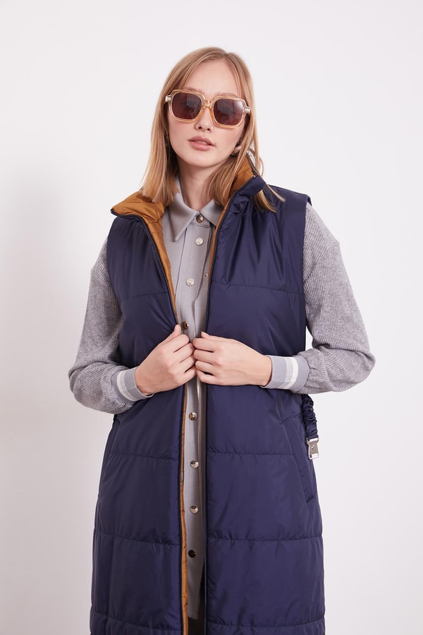 LevidorLacivert Bel Kemerli Şişme Yelek