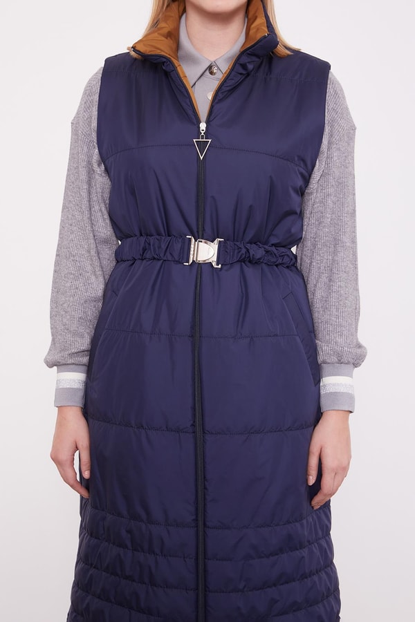 LevidorLacivert Bel Kemerli Şişme Yelek