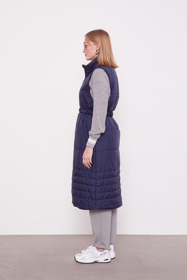 LevidorLacivert Bel Kemerli Şişme Yelek