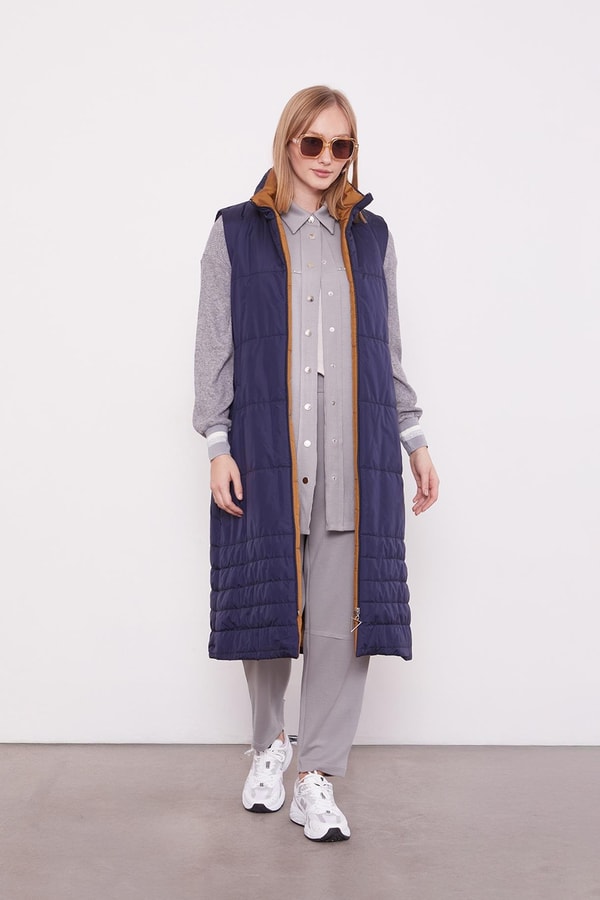 LevidorLacivert Bel Kemerli Şişme Yelek