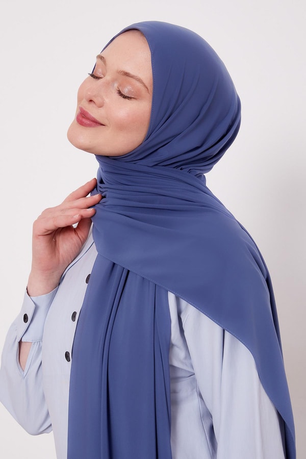 LevidorLacivert Düz Sandy Şal