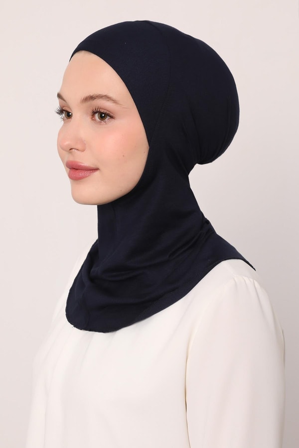 LevidorLacivert Hijabchi Boyunluklu Bone