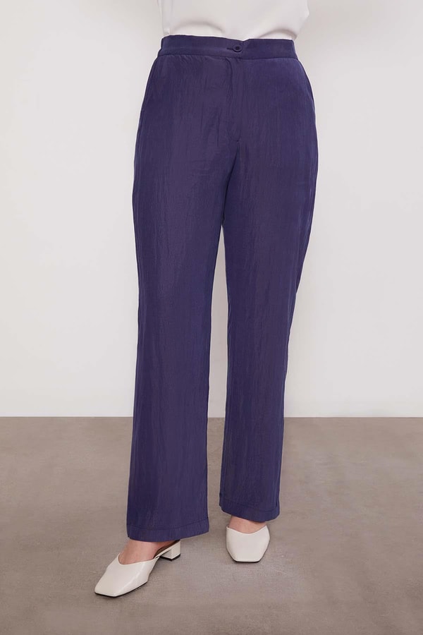 LevidorLacivert İşleme Omuz Detaylı Cupra İkili Takım