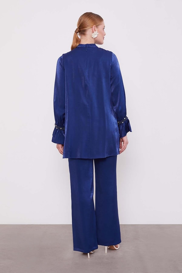 LevidorLacivert Taş Detaylı İkili Takım