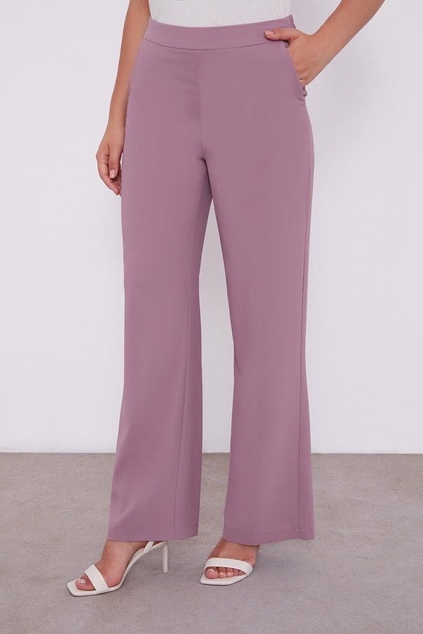 LevidorLevidor A.Lila Şifon Detaylı Tunik Takım