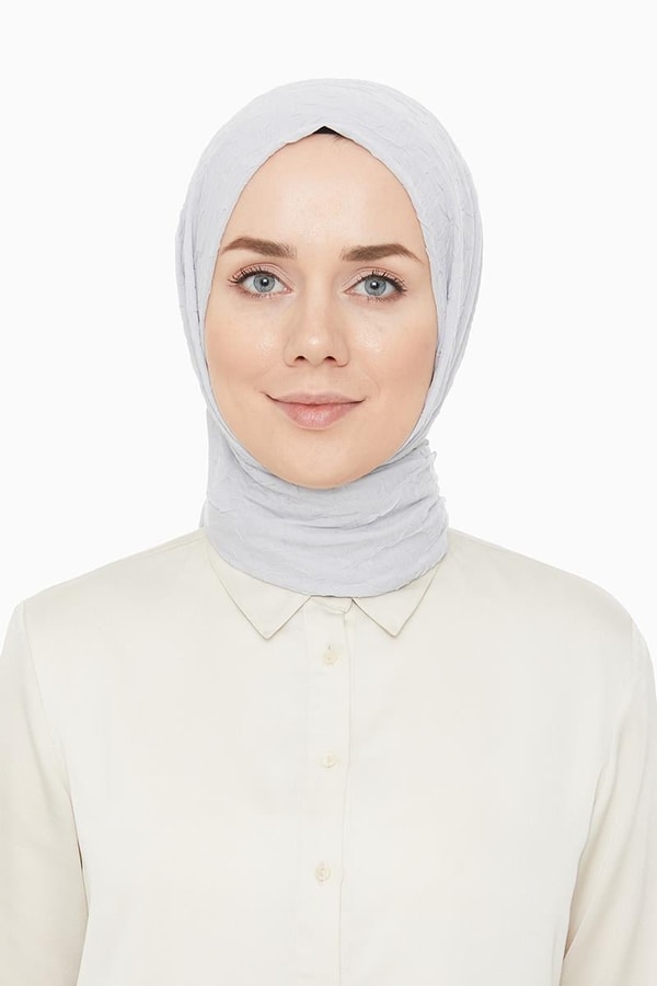 LevidorLevidor Açık Gri Bambu Kraş Şal