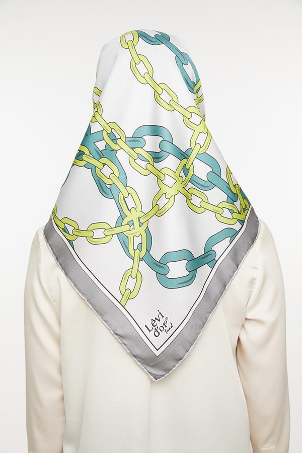 LevidorLevidor Açık Gri Trend Twill Eşarp