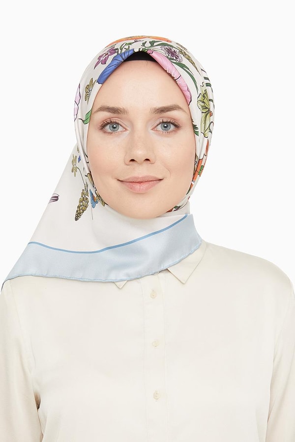 LevidorLevidor Açık Mavi Trend Twill Eşarp