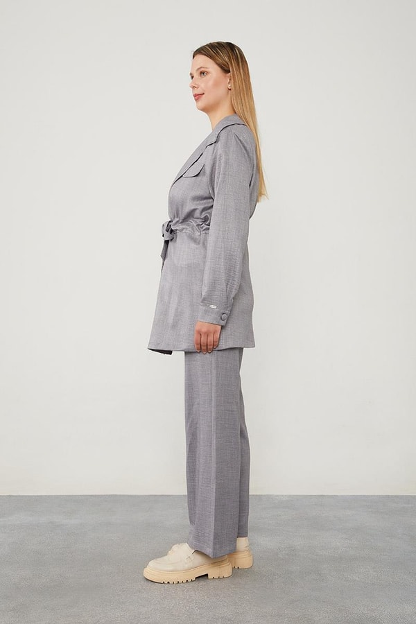 LevidorLevidor Antrasit BELİ TÜNELLİ CEP KAPAKLI CEKET TAKIM