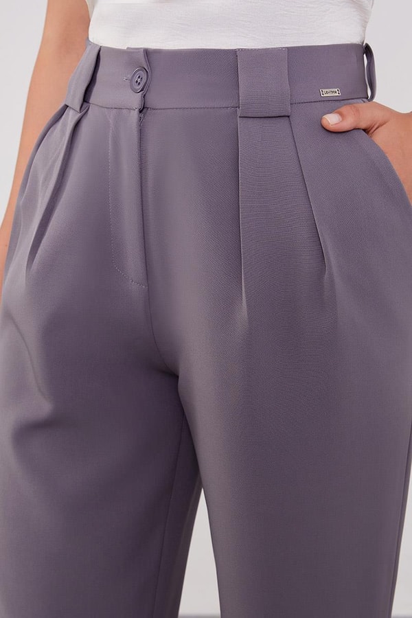 LevidorLevidor Antrasit Çift Pileli Kumaş Pantolon