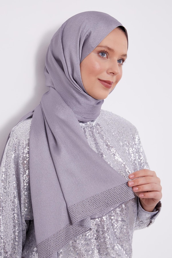 LevidorLevidor Antrasit Kalın Şerit Diamond Şal