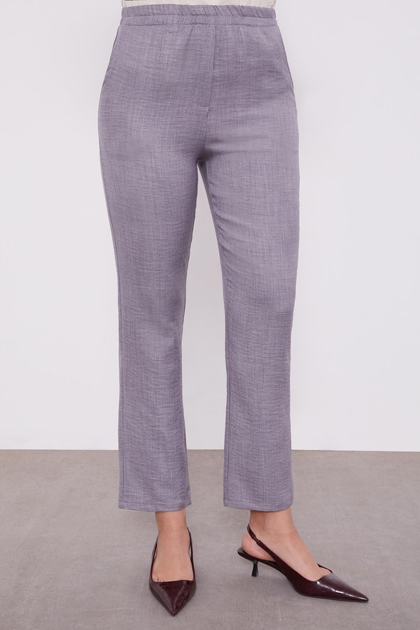 LevidorLevidor Antrasit Taş İşlemeli Melanj Gömlek İkili Takım