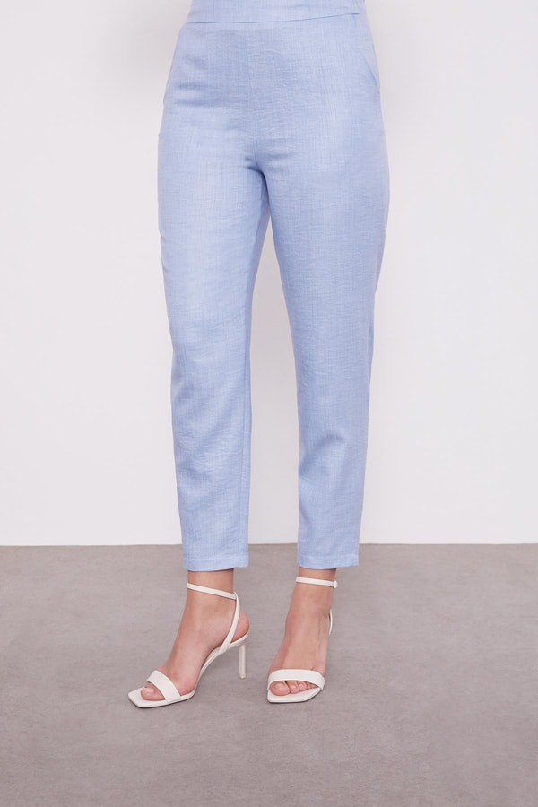 LevidorLevidor Bebe Mavisi İşlemeli  Melanj Kimono Üçlü Takım