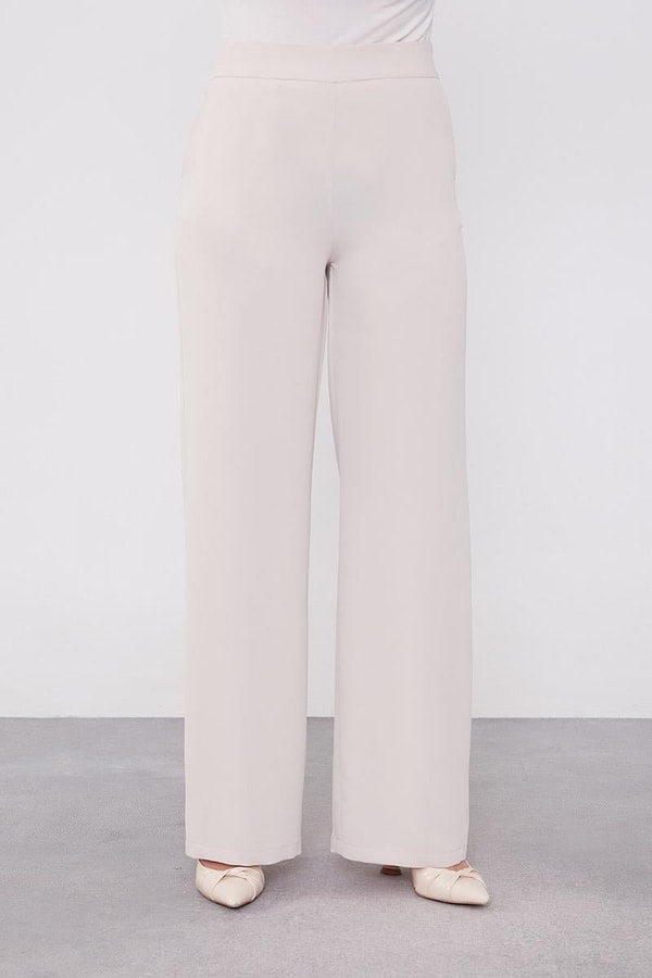 LevidorLevidor Bej Boncuk İşlemeli Tunik Takım