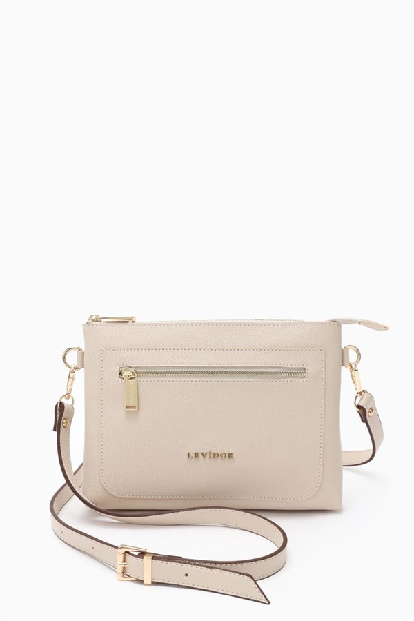 LevidorLevidor Bej Çapraz Askılı Shopper Çanta