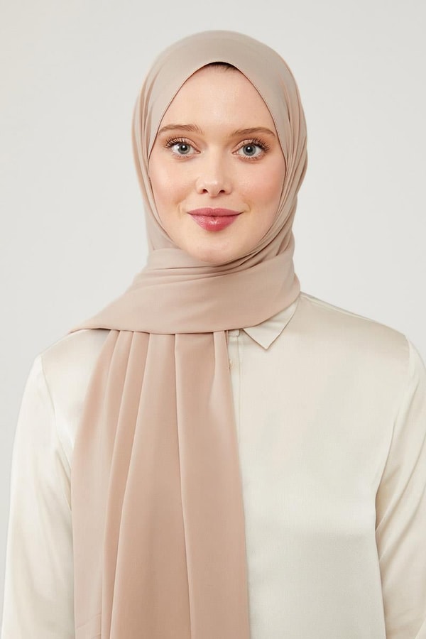 LevidorLevidor Bej Düz Desen Elegance Şal