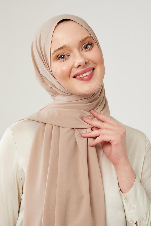 LevidorLevidor Bej Düz Desen Elegance Şal