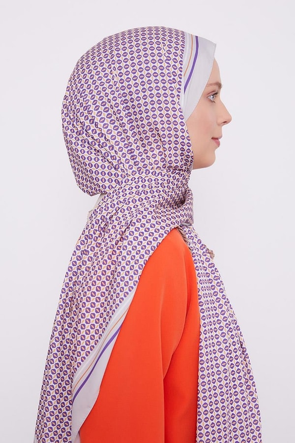 LevidorLevidor Bej Elips Desen Club Şal