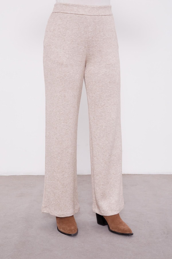 LevidorLevidor Bej Kolları Taş İşlemeli Kaşmir İkili Takım