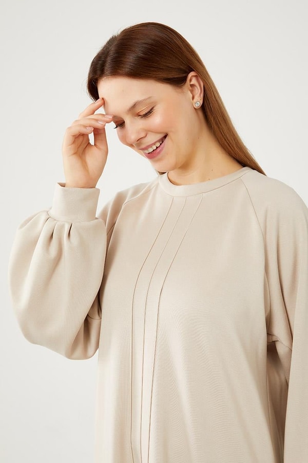 LevidorLevidor Bej Nevür Detaylı Spor Elbise