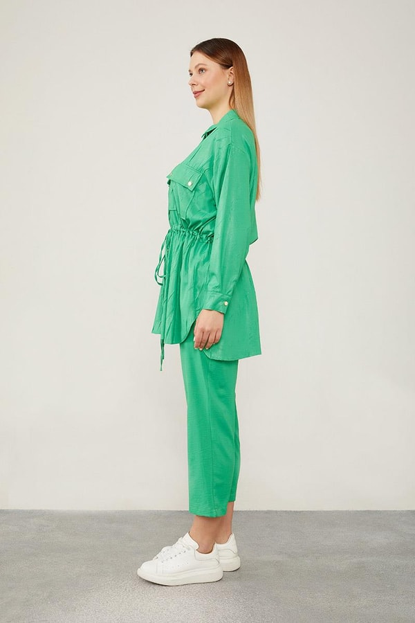 LevidorLevidor Benetton Beli Büzgülü Pantolonlu Spor Takım