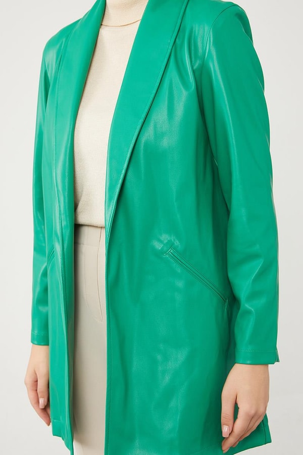 LevidorLevidor Benetton Blazer Astarsız Suni Deri Ceket