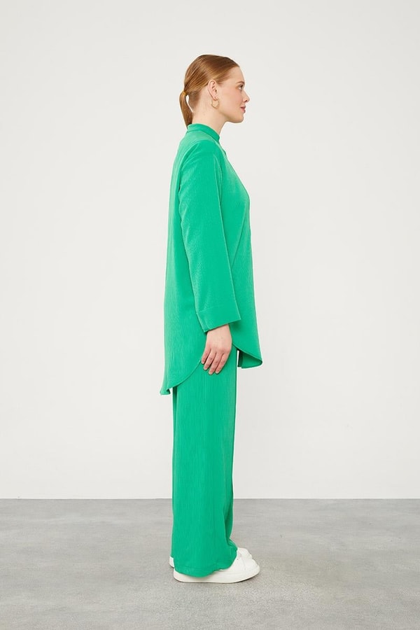 LevidorLevidor Benetton Hakim Yaka Piliseli Kumaş İkili Takım