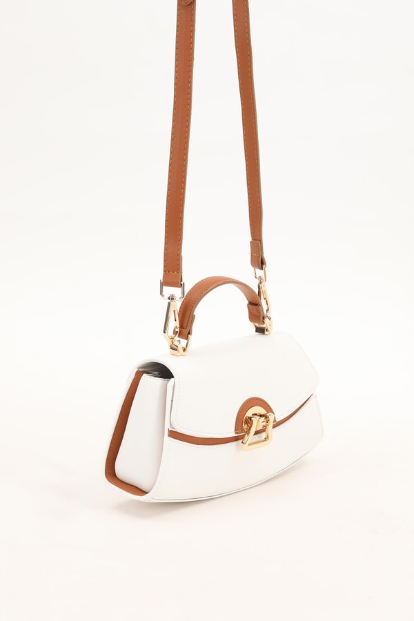 LevidorLevidor BEYAZ - CAMEL Oval El Çantası