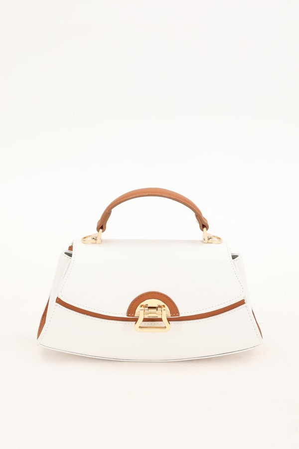 LevidorLevidor BEYAZ - CAMEL Oval El Çantası