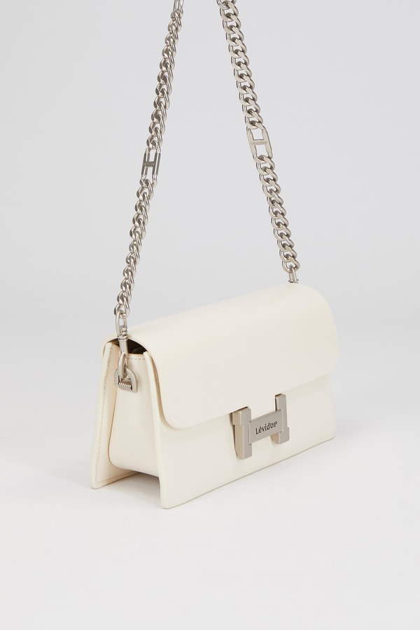LevidorLevidor Beyaz Çift Askılı Omuz Çantası
