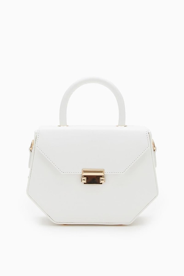 LevidorLevidor Beyaz Geometrik Model El Çantası