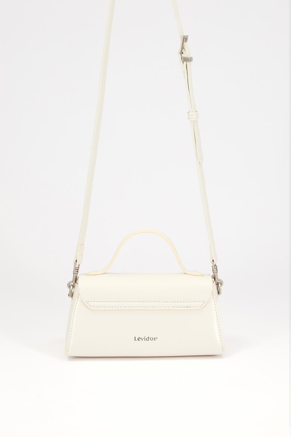 LevidorLevidor Beyaz Gizli Cep Detaylı Omuz Çantası