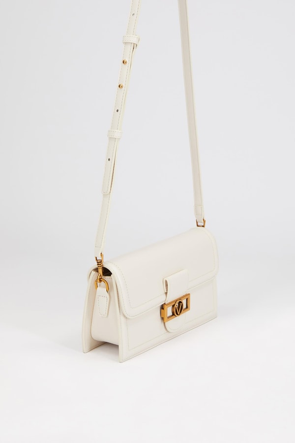 LevidorLevidor BEYAZ Kare Kilit Detaylı Omuz Çantası