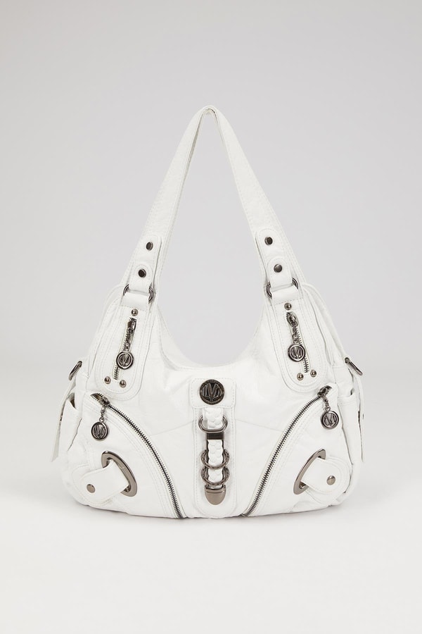 LevidorLevidor Beyaz Metal Detaylı Omuz Çantası