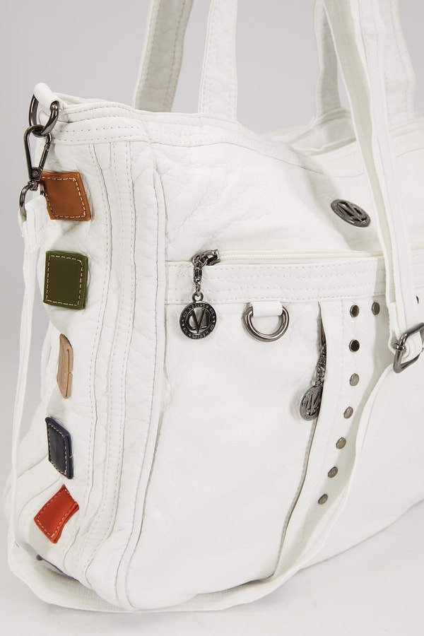 LevidorLevidor Beyaz Renk Detaylı Omuz Çantası