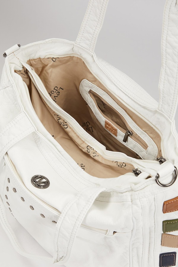 LevidorLevidor Beyaz Renk Detaylı Omuz Çantası