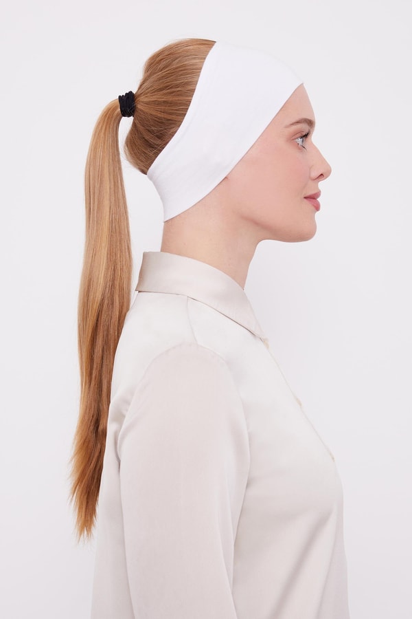 LevidorLevidor Beyaz Silikonlu Bandana