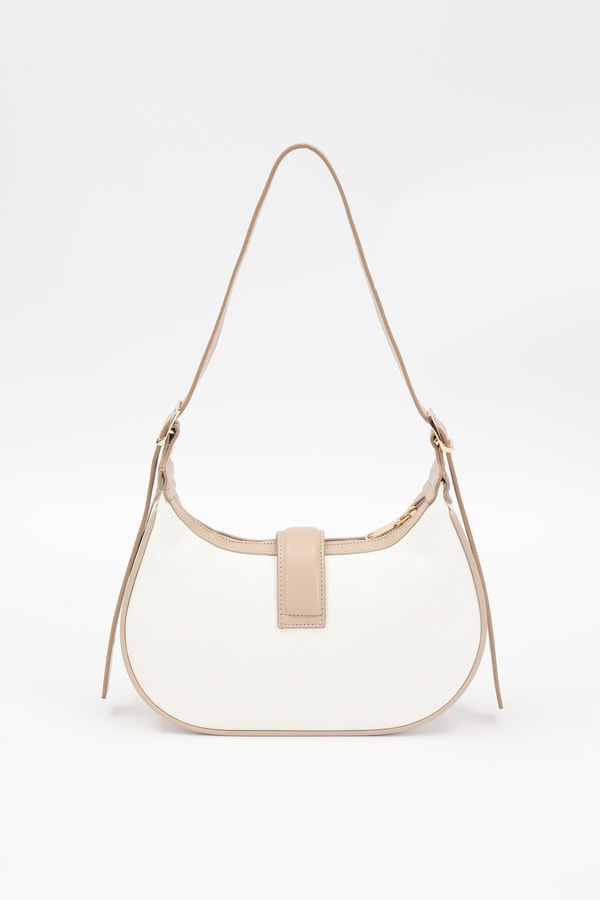 LevidorLevidor BEYAZ VİZON Kemer Askılı Omuz Çantası