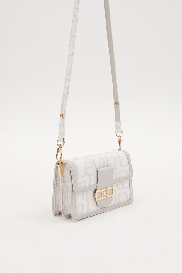 LevidorLevidor Beyaz Yazı Baskılı Omuz Çantası