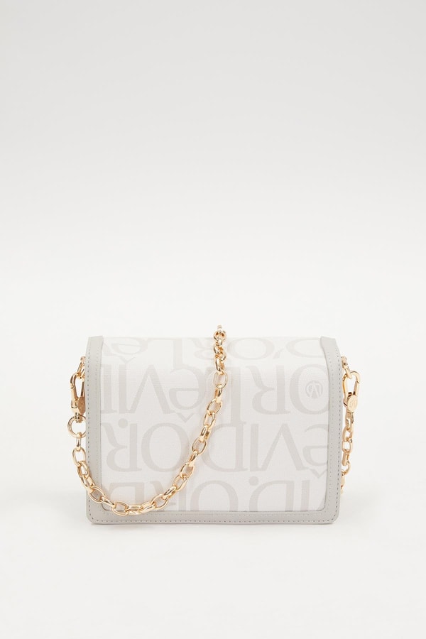 LevidorLevidor Beyaz Yazı Baskılı Omuz Çantası