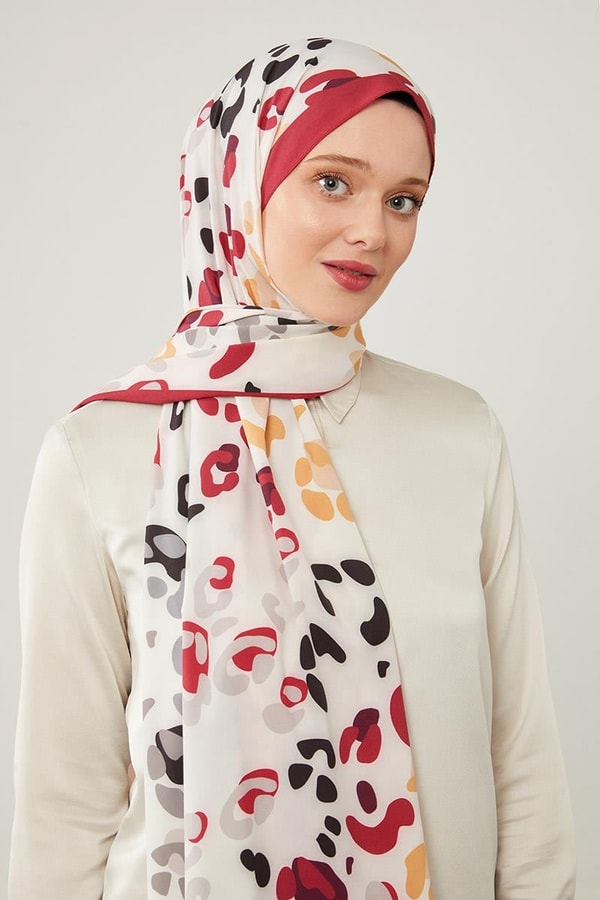 LevidorLevidor Bordo Desenli Elegance Şal