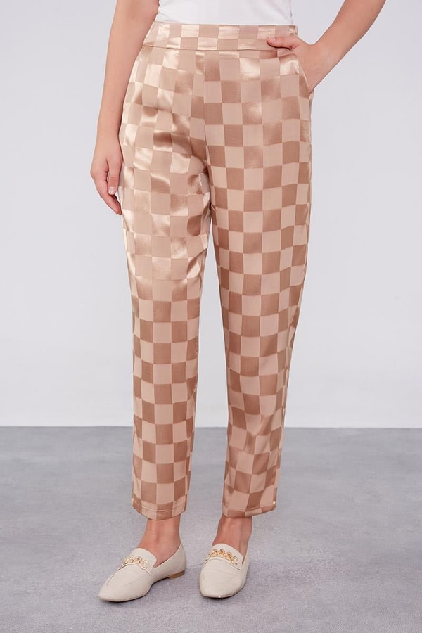 LevidorLevidor Camel Dama Desen Jakalı İkili Takım