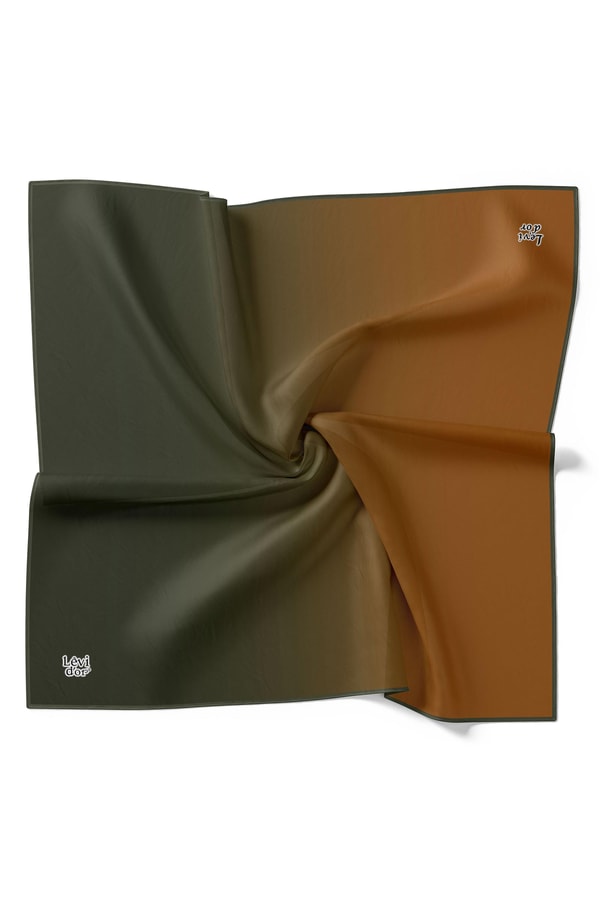LevidorLevidor Camel Geçişli Twill İpek Eşarp