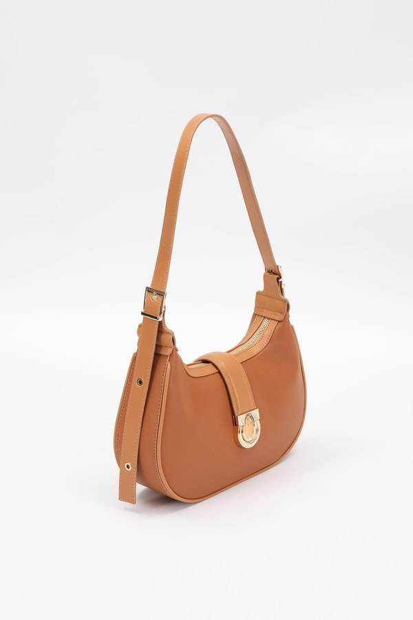 LevidorLevidor Camel Kemer Askılı Omuz Çantası